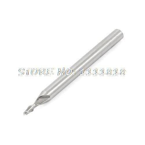 Radius 1.5mm 2 Flute Helical Groove 75mm Length HSS Cutter Ball Nose End Mill