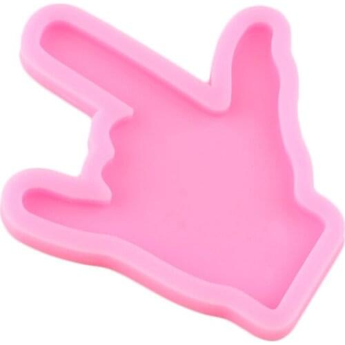 Crystal Epoxy Resin Mold Keychain Pendant Casting Silicone Mould DIY Crafts Tool F3MF