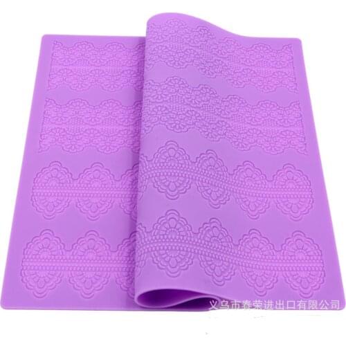 Silicone Lace Mat Cake Mold Sugar Lace Mat Fondant Embossing Art Jelly Chocolate Home Decorative Mould Baking Craft Tools K489