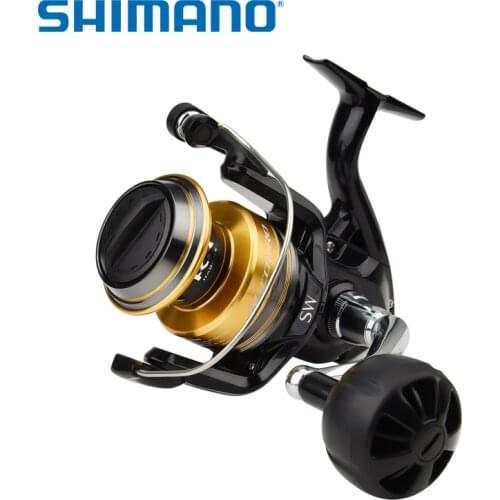 SHIMANO Original SOCORRO SW 5000 6000 8000 10000 4+1BB 10-12 (KG) Drag HAGANE X-SHIP Saltwater Trolling Spinning Fishing Reel