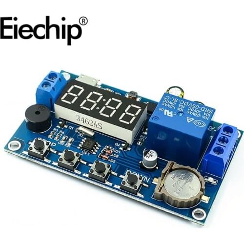 LED Display Relay Module Switch DC 5V Real time Timing Delay Timer Control Clock Synchronization Multiple mode 24H timer