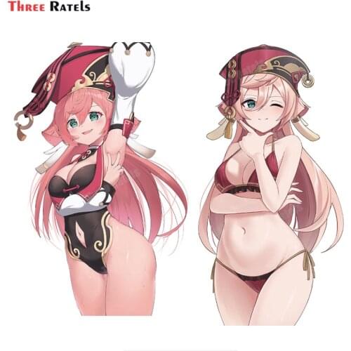 Three Ratels A630 Sexy Yanfei Of Genshin Impact Anime Game Decal For Motorbike Laptop Skateboard Decor Sticker Vinyl Materal