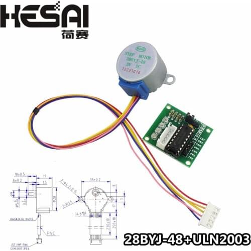 Smart Electronics 28BYJ-48 5V 4 Phase DC Gear Stepper Motor + ULN2003 Driver Board for arduino DIY Kit