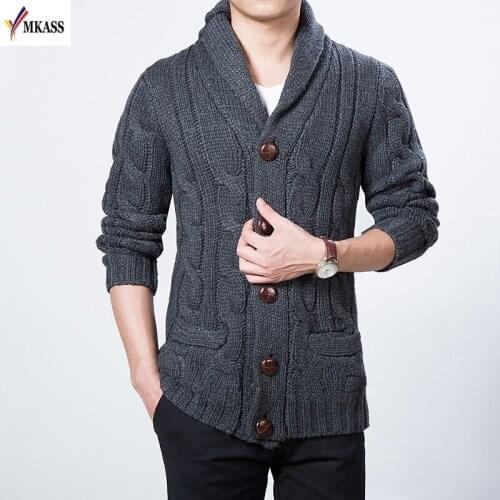 High Quality Autumn Winter Mens Casual Pull Homme Cardigan Sweater Coat Men Loose Fit Warm Knitting Clothes Sweater Coats