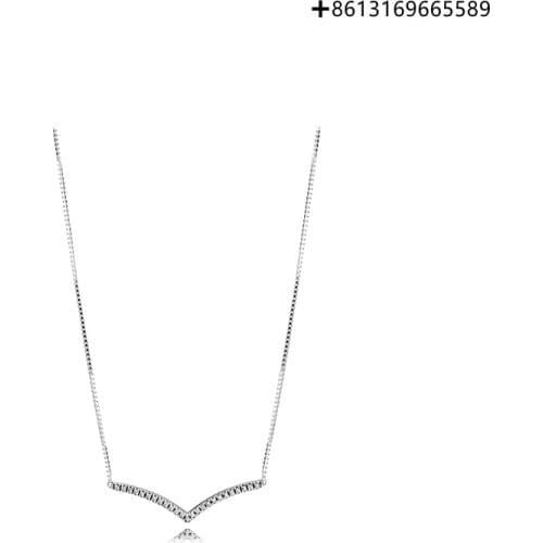 100% 925 Sterling Silver Original Replica 1:1 Wish Flashing Necklace Factory Direct Batch Free