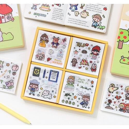 100 Pcs/set Girl fairy tale Decorative gifts Stickers Scrapbooking diy Stick Label stationery notebooks Album cartoon Sticker