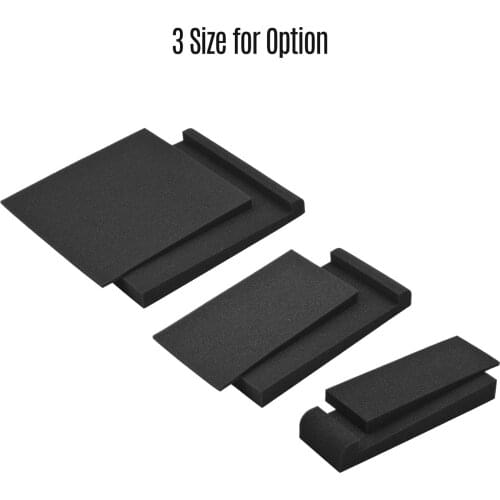 2 Packs High Density Acoustic Isolation Foam Isolation Pads 30 * 27cm Usable Area for Studio Monitor Speaker