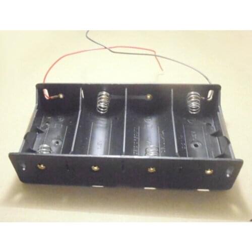 2pcs 4 Pack D Size Battery Case Holder 4 x 1.5V Battery Storage Box with wire Size D