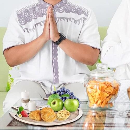 Ramadan Dessert Tray Epoxy Resin Mold Moon Star Ramadan Serving Plate Silicone Mould DIY Crafts Islam Muslim Pastry Display Hold