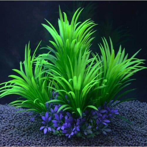 1PCS Artificial Plastic Water Plant Grass Aquarium Decorations Plants Fish Tank Grass Flower Ornament Decor Aquatic Accessories