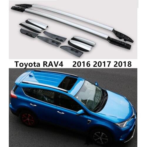 Roof Racks Luggage Rack For Toyota RAV4 2016 2017 2018 High Quality Aluminium Alloy Auto Accessorie