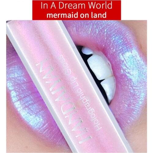 Waterproof Lipsticks Long Lasting Glitter Mermaid Lip Gloss 6 Colours Moisturizing Maquiagem Lips Make Up TXTB1