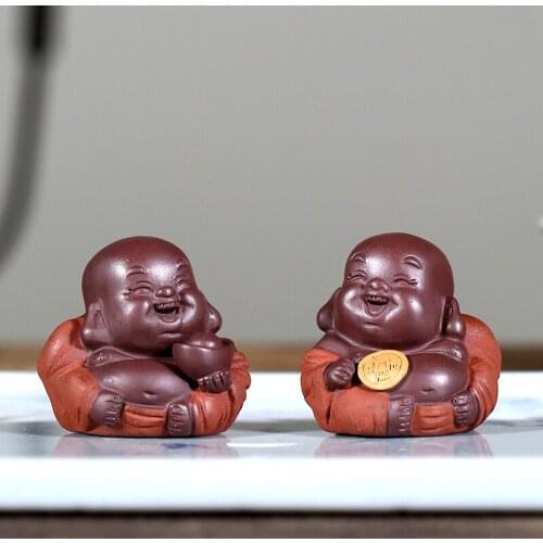 ★Dream sand pet boutique tea furnishing articles in yixing purple sand tea to have kung fu tea accessories maitreya