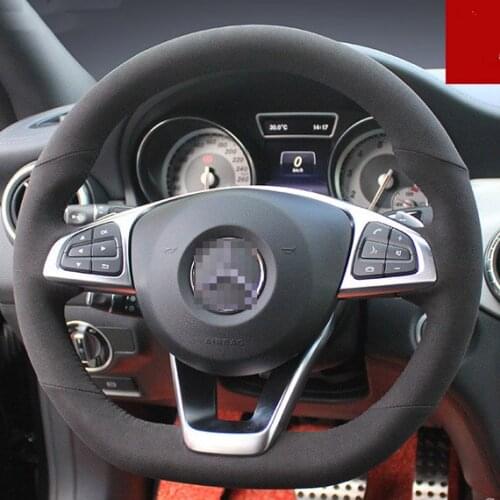 For Benz CLA260 High quality DIY hand sewn steering wheel cover