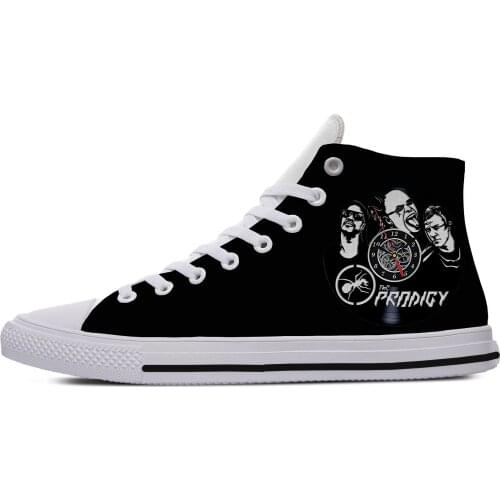Electronic Music Rock Band Prodigy Lightweight High Top Canvas Shoes Men Women Casual Breathable Sneakers