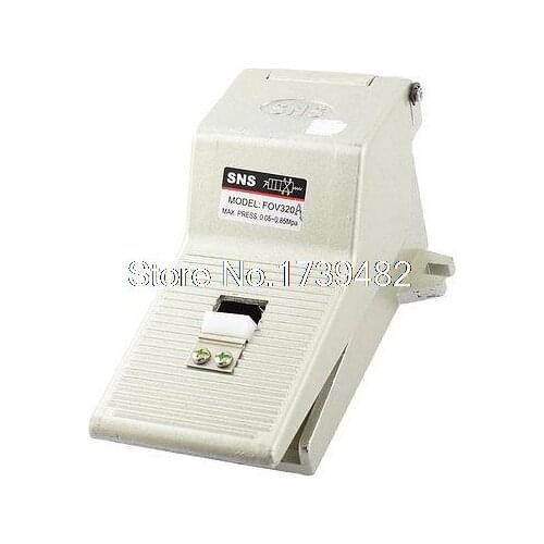FOV-320A 0.05-0.85Mpa 11mm Thread Latching Foot Pedal Air Pneumatic Valve Switch