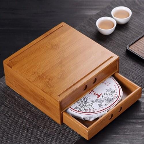Customized multifunctional tea box and tea accessories storage box, storage cabinet tea cake box safe and practical ZSN-C2