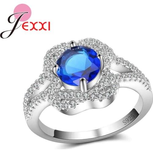 Fine 925 Sterling Silver Finger Rings Lace shape Bright Crystal Cubic Zirconia Pave Setting For Women Girls Jewelry Gift
