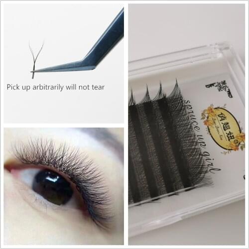 Easy Graft Faux Mink Y Shape Volume Eyelash Extension 8-15 Length Individual y False Eyelashes W Weave Cheap Lash Makeup Tools