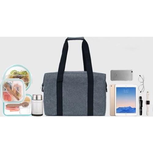 Multifunctional Lunch Bags Office Women Food Thermal Pouch Picnic Barbecues Fruit Vegetable Container Kids School Bento Handbag