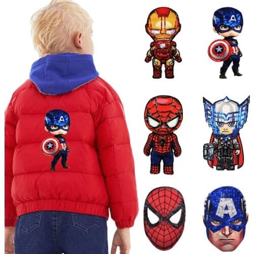 Cartoon Fabric patches Garment Accessory boy embroidery Sewing patch DIY Garment Decoration Sequins Cloth sticker