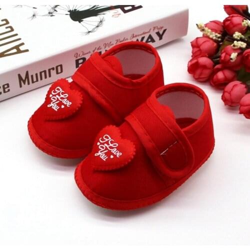 Newborn Boys Girs Soft Silk Shoes Baby Love Casual Hook & Loop Shallow Shoes Baby Walking Shoes Pink