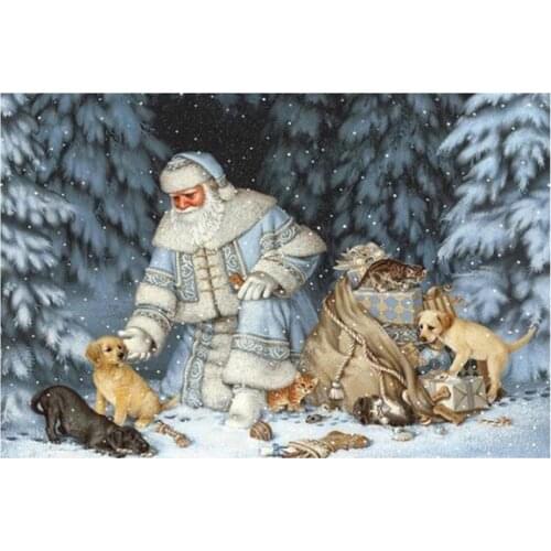 Full DIY 5D Cartoon Santa Claus Anime Series Cross Stitch Diamond Painting Embroidery Patterns Rhinestones Mosaic Decor FH931