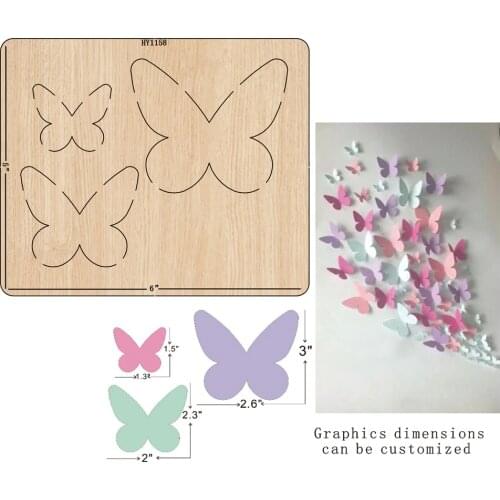 Butterfly cutting dies 2019 new die cut &wooden dies Suitable for common die cutting machines on the market