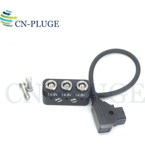 DTAP to 3 RS 3pin Female three way splitter for Camera Power Supply Distributor has a variety of length options