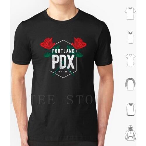 Vintage Portland Oregon Pdx City Of Roses T Shirt Print Cotton Portland Pdx Oregon P Town City Of Roses Vintage Retro Classic