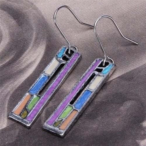 Vintage Mix Color Dangle Earring For Women Bohemian Tribal Hollow Out Metal Floral Long Hanging Earrings Pendientes Jewelry