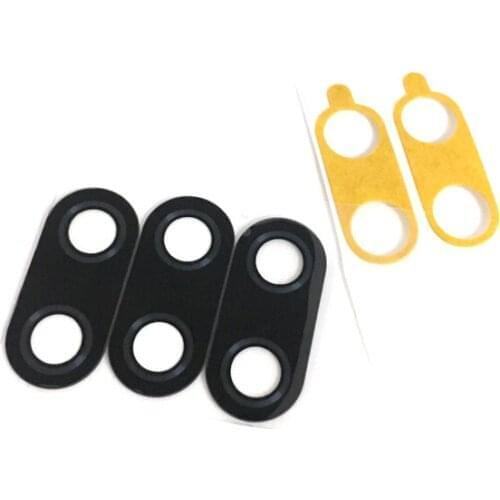 2pcs New Original Camera Glass Lens For Xiaomi Play Mi play Rear Bcak Camera Glass Cover With Adhesive Sticker