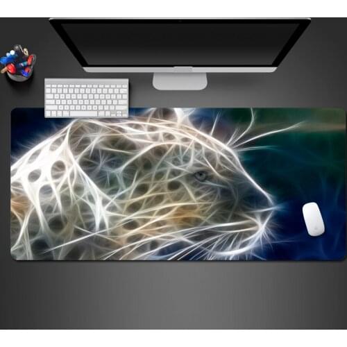 3D Laser Leopard Mouse Pad Advanced Rubber Professional Game Accessories Professional Computer Keyboard Mouse Pad Christmas Gift