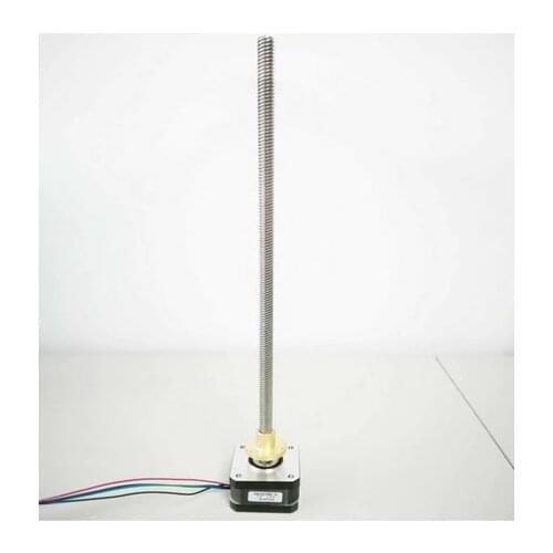 4-lead NEMA 17 Linear Stepper Motor T8 Lead Screw 2 Pitch 310mm Lead Screw Nema17 34mm Body
