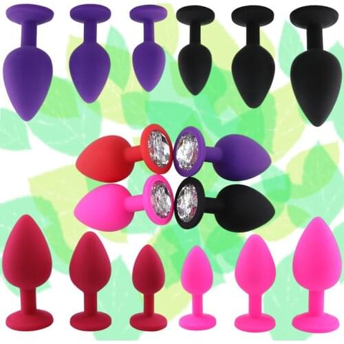 Sex Shop Safe Butt Plug With Crystal Detachable Jewelry Anal Plug Vagina Clitoris Vibrator Erotic Adult Sex Toys For Woman/Men