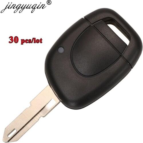Jingyuqin 30pcs/lot Remote Key Shell for Renault Master Kangoo Clio Twingo Keyless Entry Fob Case Car Alarm