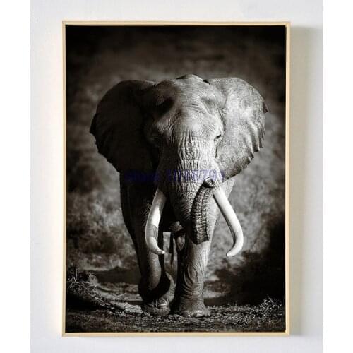 Black Elephant diamond painting cross stitch kits full diamond embroidery European style home decoration square drill animal
