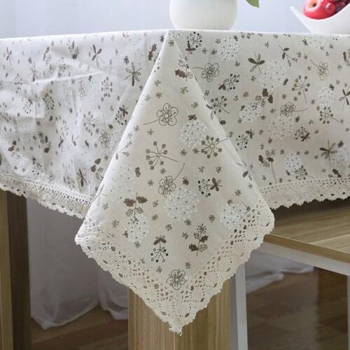Decorative Table Cloth Linen Lace Tablecloth Rectangular Dining Table Cover Table Cloths Obrus Tafelkleed mantel mesa nappe