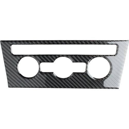 For Golf 7/7.5/for R-Line 1PC Real Carbon Fiber Car Air Conditioner Switch Knob Panel Cover Trim Moldings Car Styling