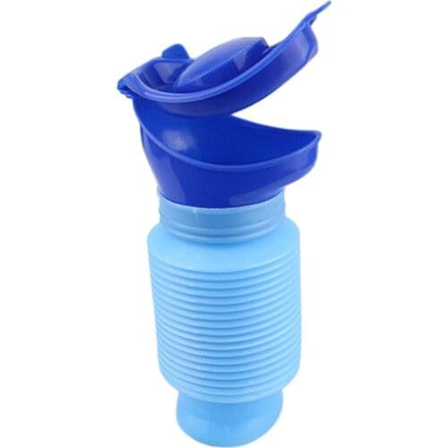 Car Travel Silicone Portable Unisex Baby Child Urinal Potty Bottle Toddler Kid Emergency Toilet Yellow Retractable Urine Bag