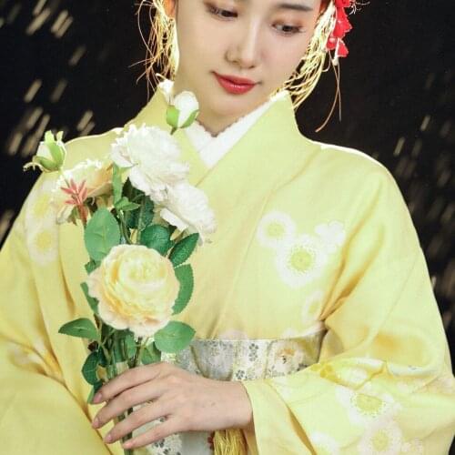 Harajuku quimono cosplay traje retro elegante menina yukata vestido tradicional palco desempenho roupas de lounge wear