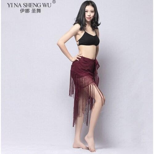 Summer Fashion New Belly Dance Practice Clothes Hip Scarf Variety Wearing Oriental Dance Performance Clothing Tassels Hip Scarf