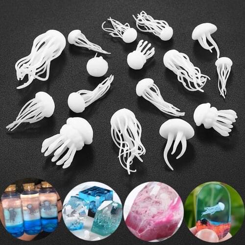 Epoxy Filling Material Ocean Resin 3D Mini Jellyfish Shape Ocean Resin For Diy Jewelry Making Accessories Supplies Kit