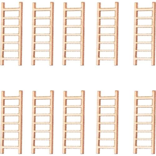 10pcs Miniature Ladders Fairy Garden Moss Micro Landscape Bonsai Decor Craft