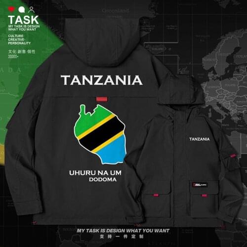 Tanzania Tanzanian TZA men jacket hooded map nation flag printed clothing new chaquetas hombre top mens coat clothes autumn