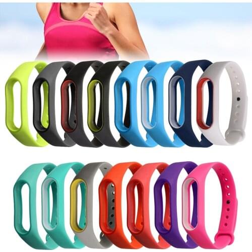 Soft Silicone Bracelet Strap Wristband Replacement for Xiaomi Mi Band 2 Colorful Smart Bracelet Wrist Band Smart Accessories