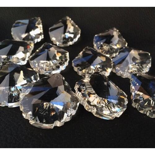Wholesale price 100pcs/lot 38mm Crystal Shell Pendants for Chandelier Prisms Crystal Trimming Parts For Lamp Decoration
