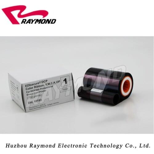 Original EDIsecure DCP360i DCP360+ Series Card Printers DIC10193 YMCKO Color Ribbon - 750 images
