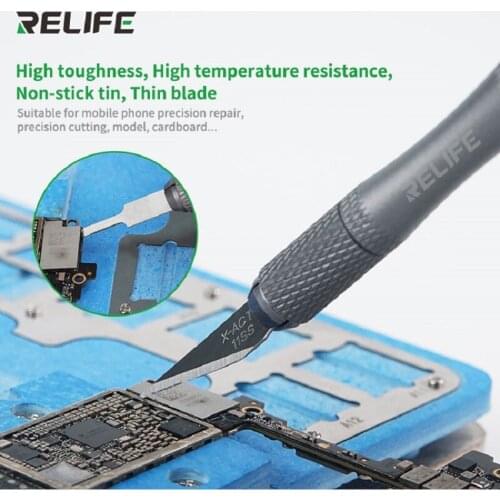 Original RL-101B Knife Tool Cover Maintenance For iphone Mainboard BGA PCB Chip IC Repair Degumming Hard Blade