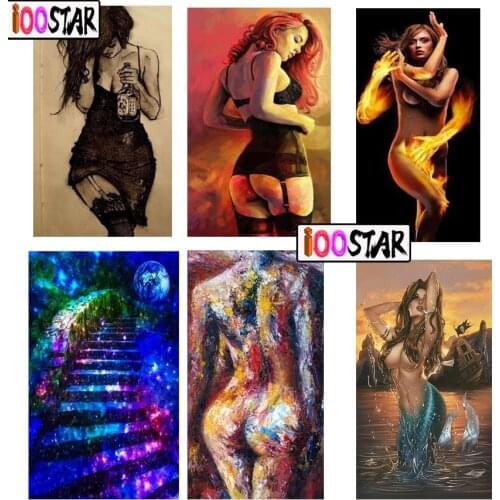 Diy sexy women Diamond Painting beauty mermaid Full Rhinestones Cross Stitch Square Mosaic Diamond Embroidery Home Decoration